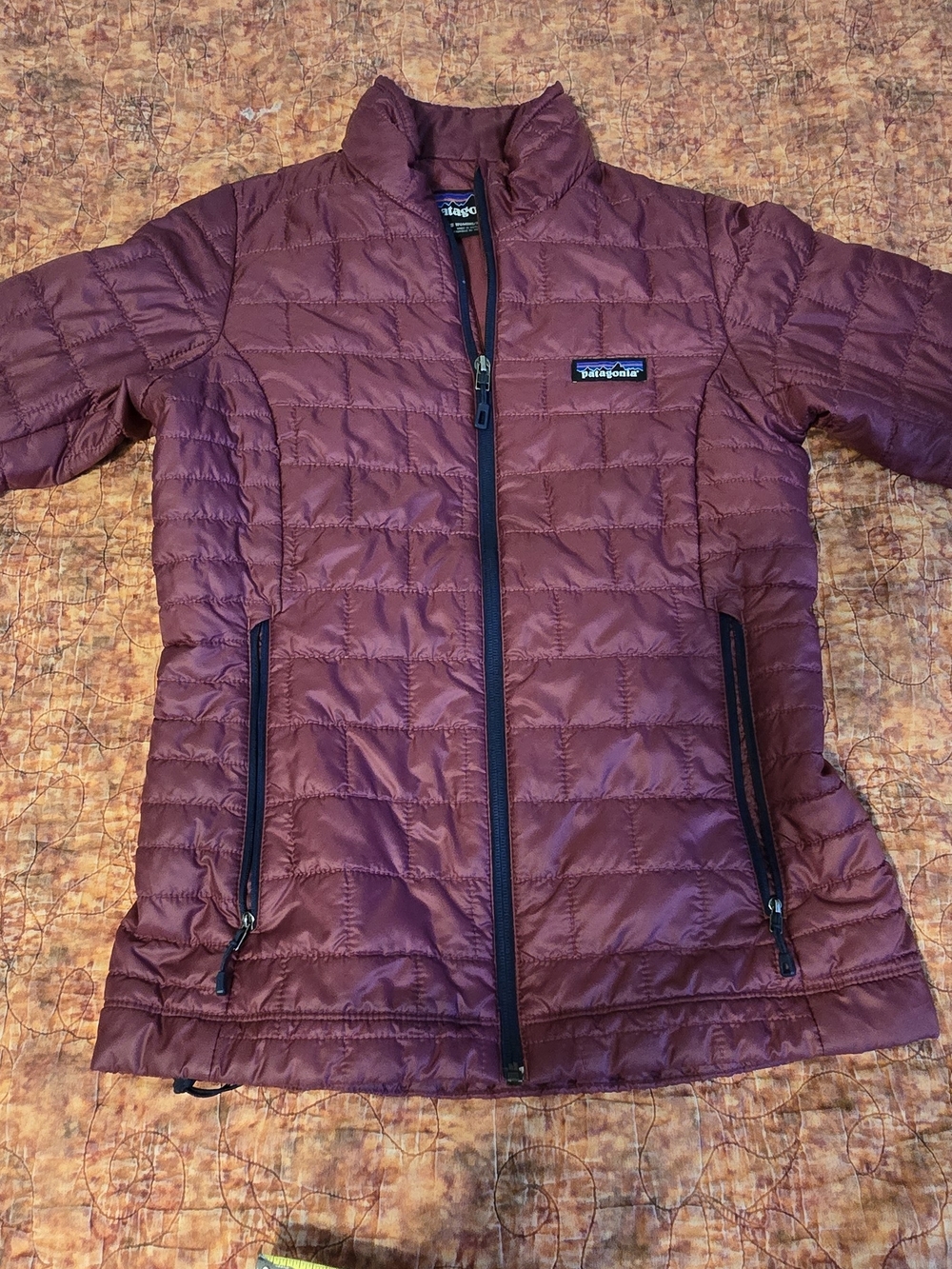Patagonia Nano Puff Jacket Womens XS Arrow Red Quilted Puffer Insulated Fall 18